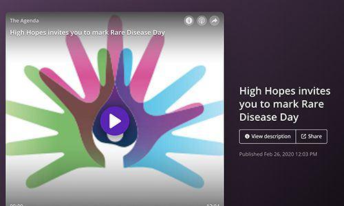 High Hopes invites you to mark Rare Disease Day